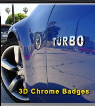 3D&nbsp;Chrome Letter Badges