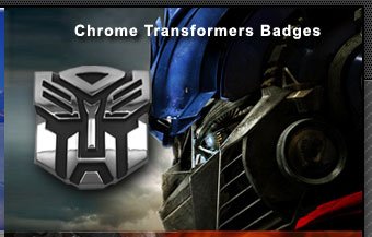 Transformers Autobot 3D Chrome Badge Emblem