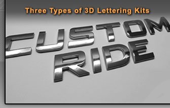 3D&nbsp;Chrome Letter Kit