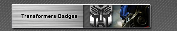 Transformers Autobot and Decepticon Badges Emblems