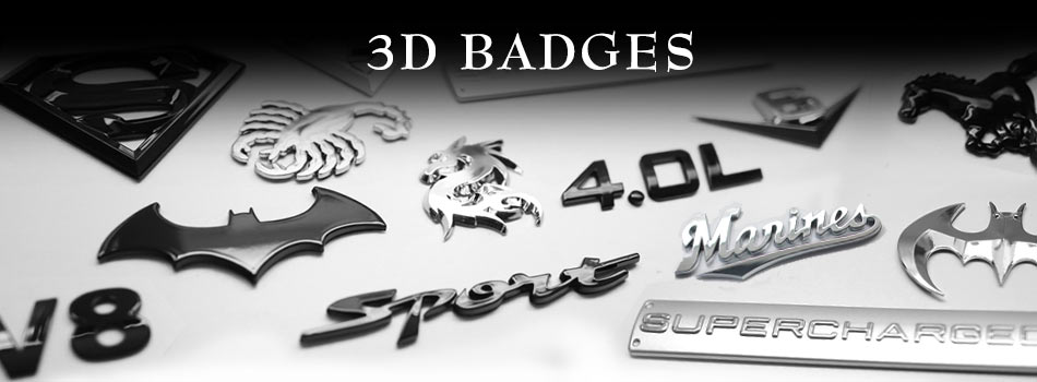 3D Adhesive Badges and Emblems