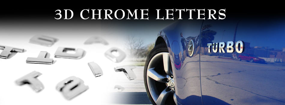 Chrome OEM Quality Letters and Numbers