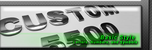 Basic Style Chrome Letters