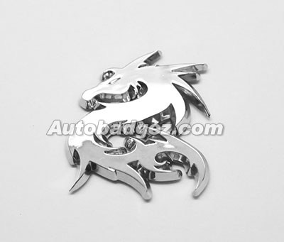 3D Chrome Adhesive Badge