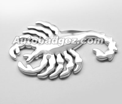 3D Chrome Adhesive Badge